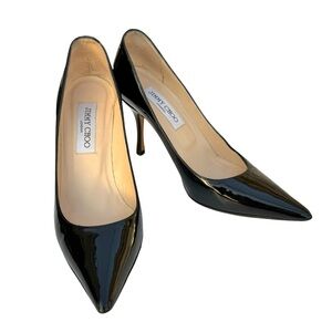 Jimmy Choo Patent Black Heels